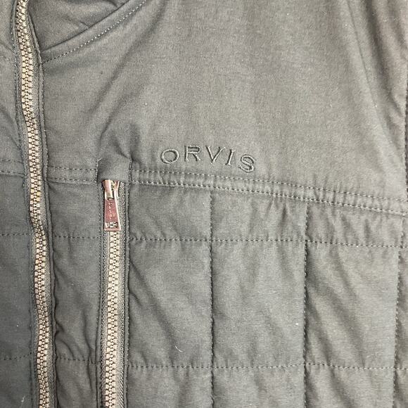 Orvis Classic Collection Embroidered Logo Full Zip Quilted Vest Black XXL - Picture 4 of 11
